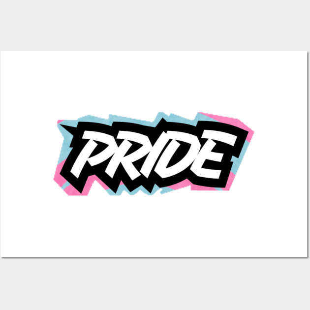 PRIDE (style: transgender pride) Wall Art by Anewman00.DESIGNS